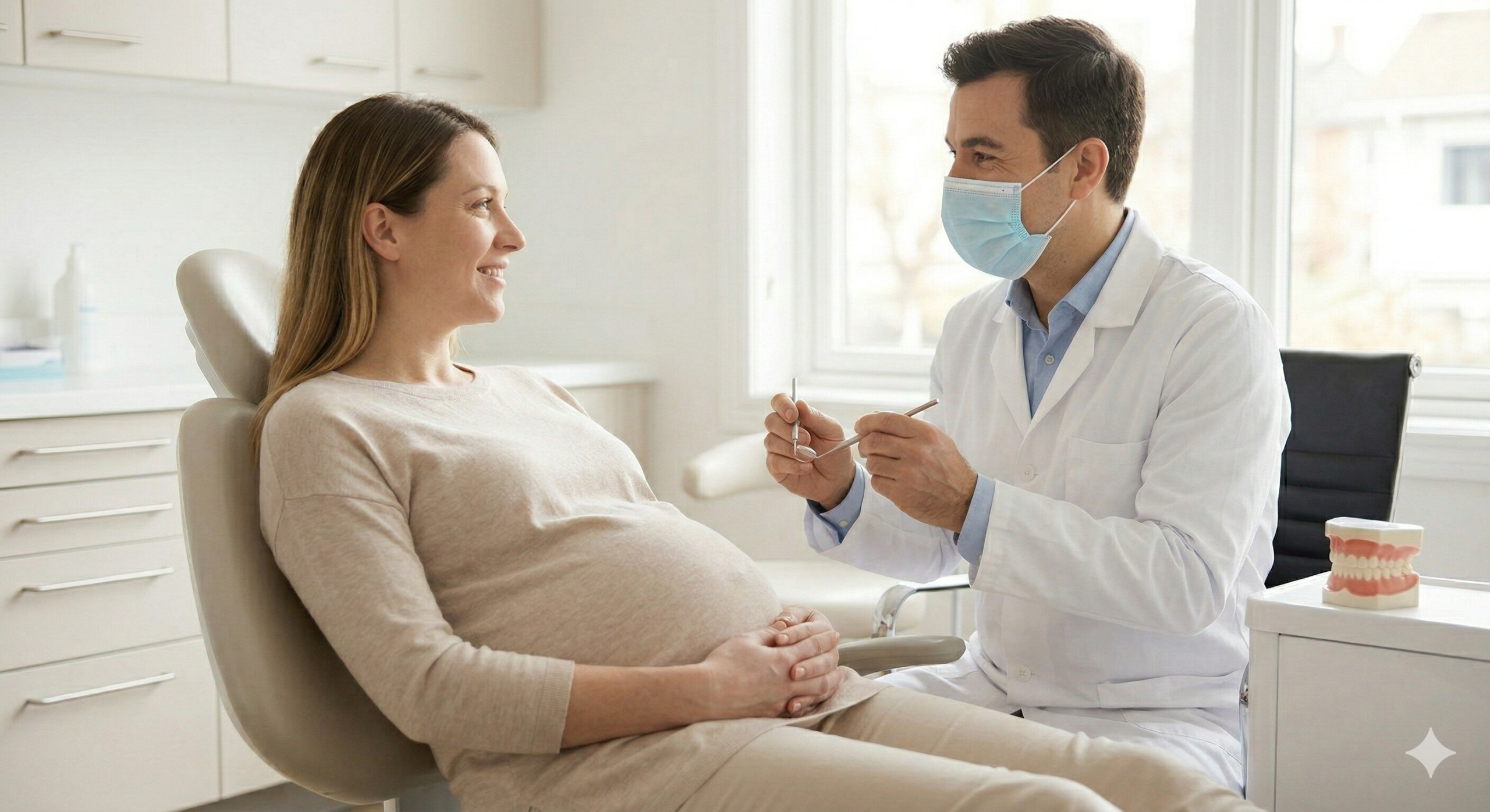 Czy&nbsp;w&nbsp;ciąży można wyrywać zęby? Bezpieczeństwo ekstrakcji, znieczulenie, RTG i&nbsp;zalecenia